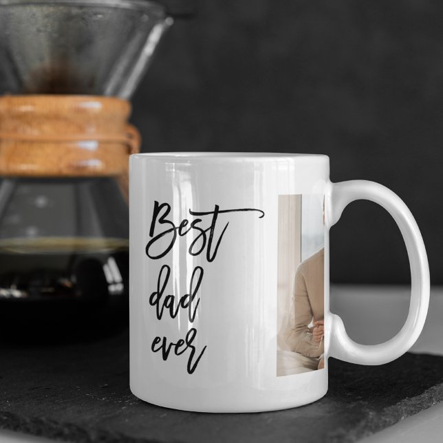 Beauty Collage Photo Best Pappa någonsin Gift Kaffemugg (Skapare uppladdad)