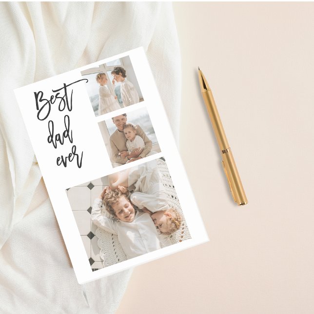 Beauty Collage Photo Best Pappa någonsin Gift Post-it Block (Skapare uppladdad)