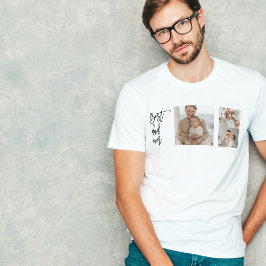 Beauty Collage Photo Best Pappa någonsin Gift T Shirt