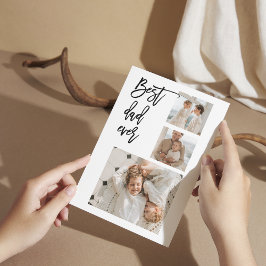 Beauty Collage Photo Best Pappa någonsin Gift Tack Kort