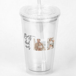 Beauty Collage Photo Best Pappa någonsin Gift Take Away Mugg