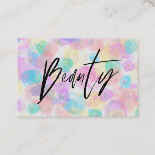 *~* BEAUTY Colorful Rainbow Modern Abstrakt Pastel Visitkort