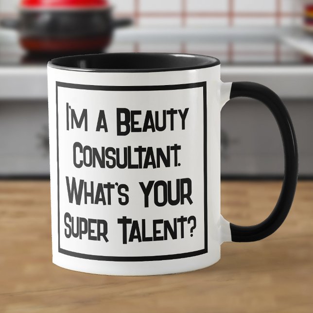 Beauty Consultant Toppen Talent. Två toner Mugg (Skapare uppladdad)