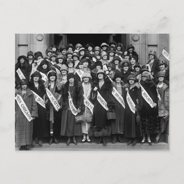 Beauty Contestants, 1923 Vykort (Framsida)