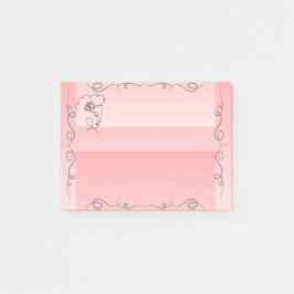 Beauty Coral Sticky Notes Post-it Block