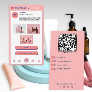 Beauty Cosmetic Anpassningsbar Branding Photos Ro Visitkort