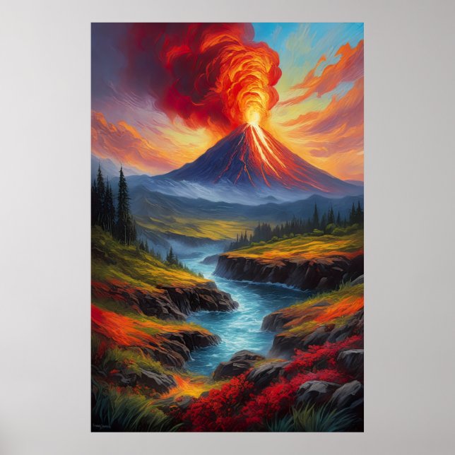 Beauty Disturbed av Volcanic Awakening Poster (Framsidan)