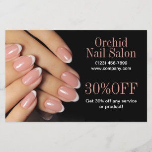 Beauty Esthetician ManiboyNail Salon Prisa listor Flygblad