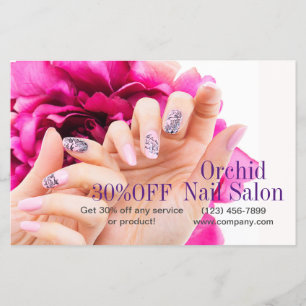 Beauty Esthetician ManiboyNail Salon Prisa listor Flygblad