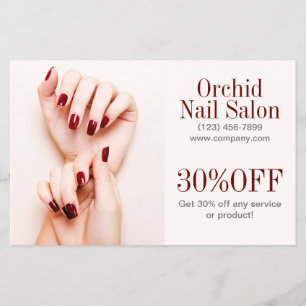Beauty Esthetician ManiboyNail Salon Prisa listor Flygblad