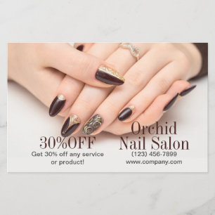 Beauty Esthetician ManiboyNail Salon Prisa listor Flygblad