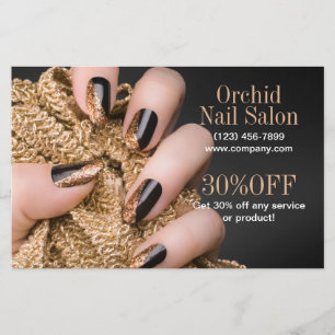 Beauty Esthetician ManiboyNail Salon Prisa listor Flygblad