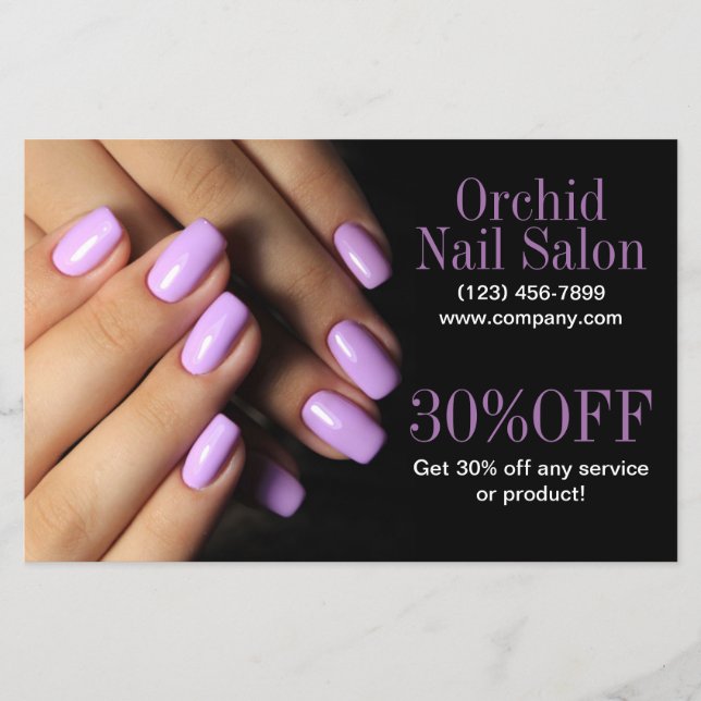 Beauty Esthetician ManiboyNail Salon Prisa listor Flygblad (Framsidan)