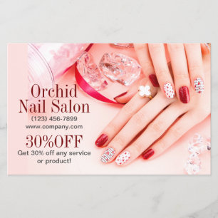 Beauty Esthetician ManiboyNail Salon Prisa listor Flygblad