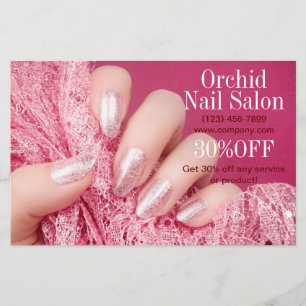 Beauty Esthetician ManiboyNail Salon Prisa listor Flygblad