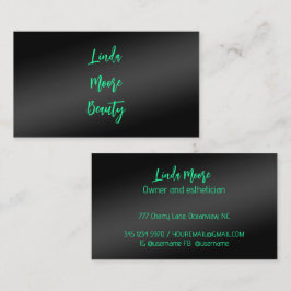 Beauty Esthetician Visitkort