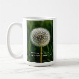 Beauty eye beholder dandelion weeds are flowers kaffemugg