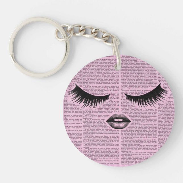 Beauty Fashion Art Acrylic Keychain (Framsidan)