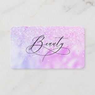 ** BEAUTY Finare-skript Ombre Glitter Visitkort