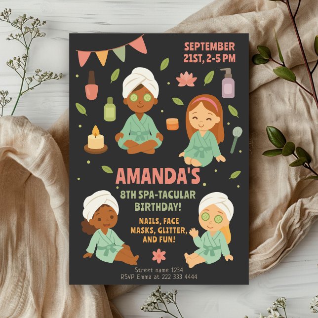 Beauty Födelsedagsfest | Roligt-flickors dag Inbjudningar (Skapare uppladdad)