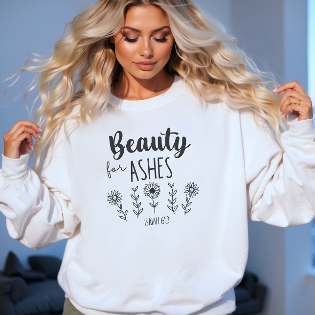 "Beauty for Ashes" Bible Verse, Healing T Shirt (Skapare uppladdad)