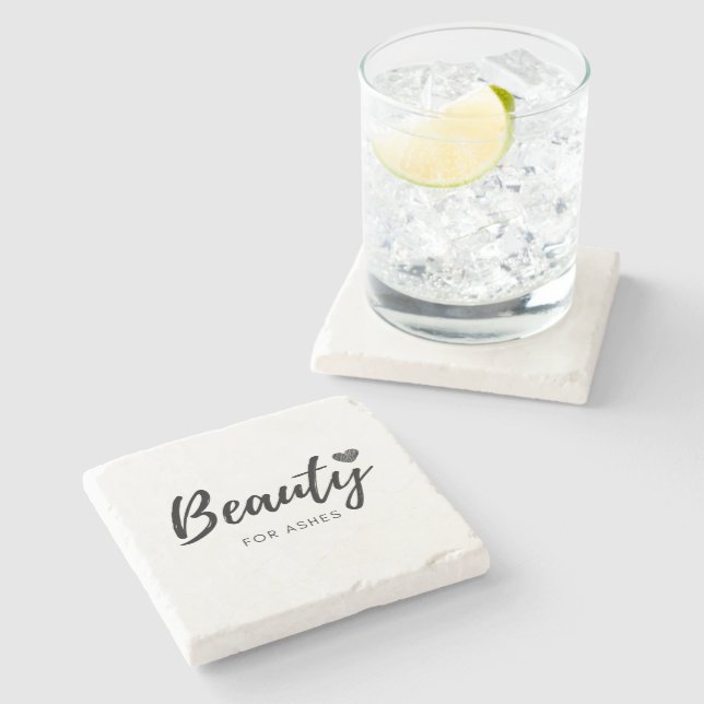 Beauty for Ashes - Black - Citat Stenunderlägg (Sidan)