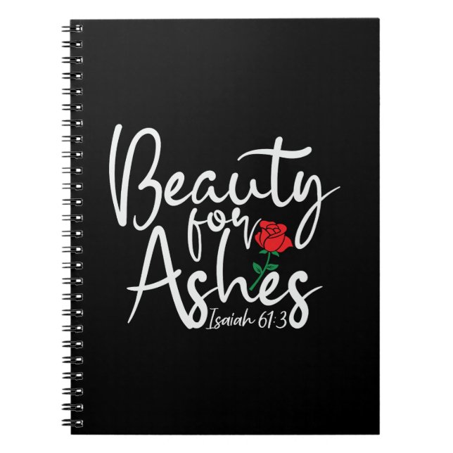 Beauty for Ashes Black College - bärbar dator Anteckningsbok (Framsidan)