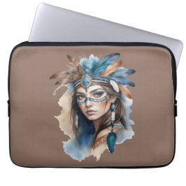 Beauty från vattenfärgsstammen: Bemhansk konst Laptop Fodral