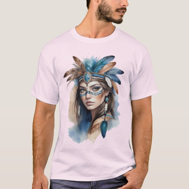 Beauty från vattenfärgsstammen: Bemhansk konst T Shirt (Framsida)