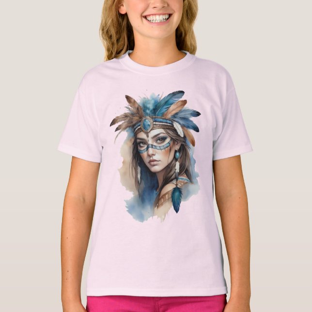 Beauty från vattenfärgsstammen: Bemhansk konst T Shirt (Framsida)