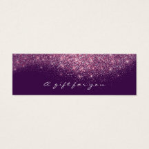 Beauty Gift Certificate Violet PinkLash Makeup