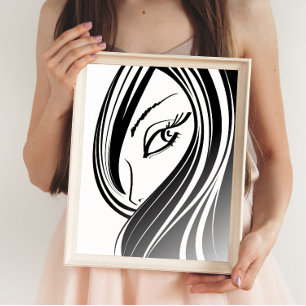 Beauty Girl ansikte poster