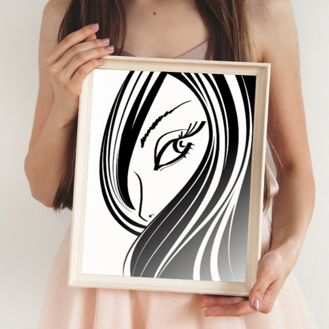Beauty Girl ansikte poster (Skapare uppladdad)