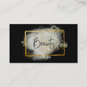 *~* BEAUTY Glitter Guld Fream Silver glöd Visitkort