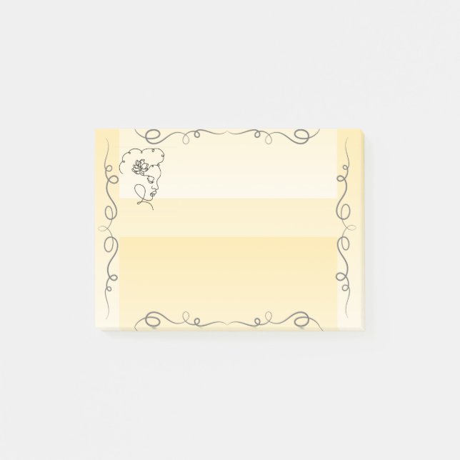 Beauty Goldenrod Sticky Notes Post-it Block (Framsida)