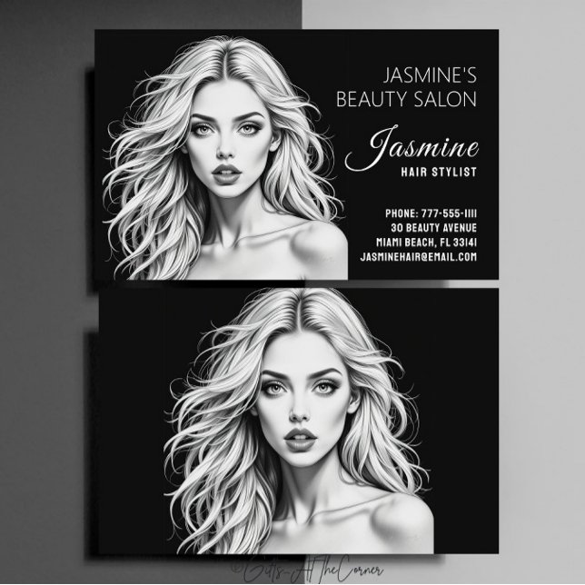 Beauty Hair Salon Visitkort (Skapare uppladdad)