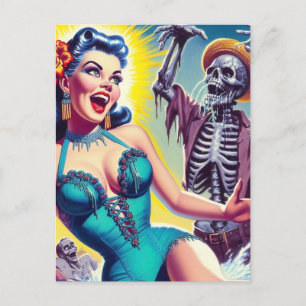 Beauty Horror Girl Vykort
