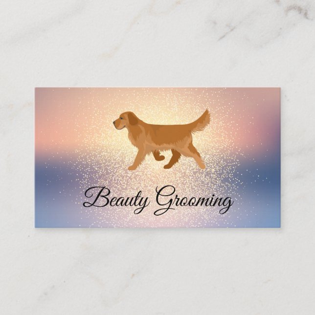 Beauty Hund Groomer | Hund som körs Visitkort (Framsida)