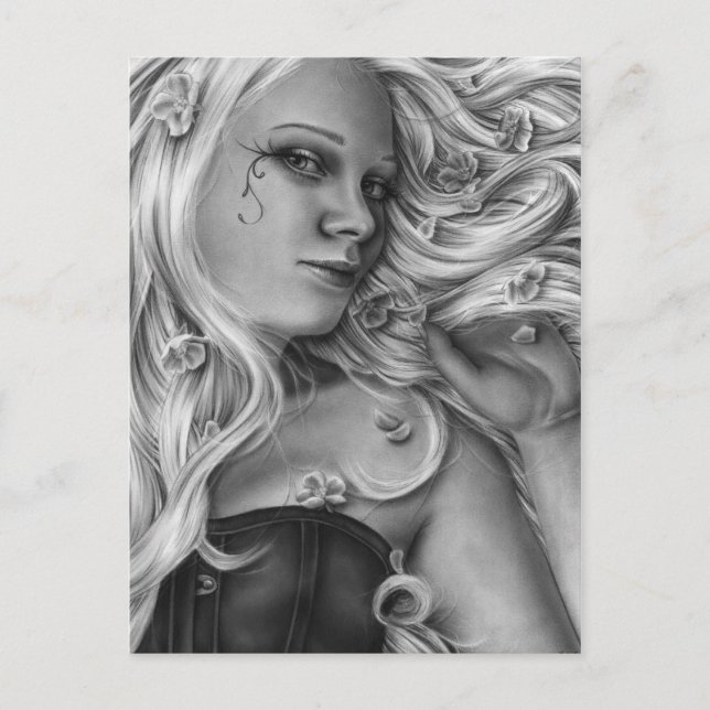 Beauty in blommar Postcard Vykort (Framsida)