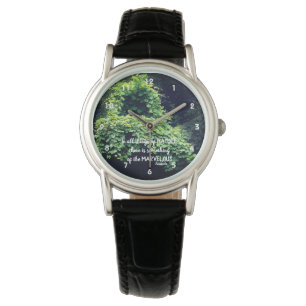 Beauty in nature Vines inspirational Quote Armbandsur