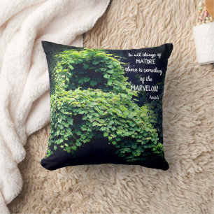 Beauty in nature Vines inspirational Quote Kudde