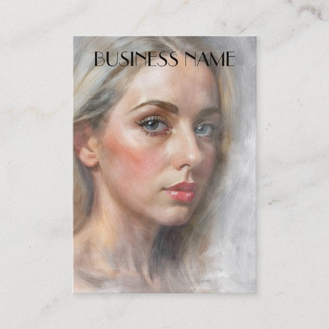 Beauty Influencer Visitkort (Framsida)