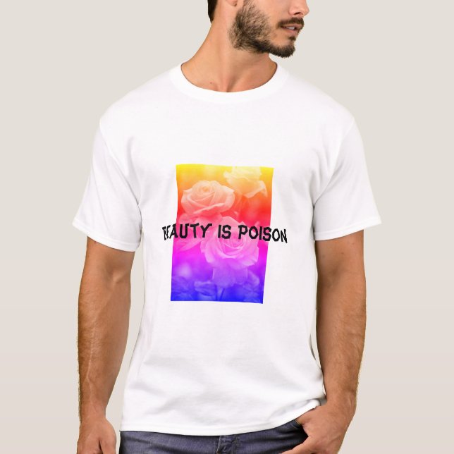 (Beauty Is Poison) Men's Basic T-Shirt (Framsida)