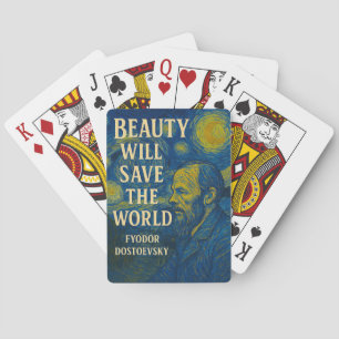 Beauty kommer att spara världen Dostoevsky, Gogh. Casinokort
