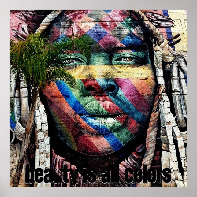 Beauty kommer i hela Färg Poster (Framsidan)