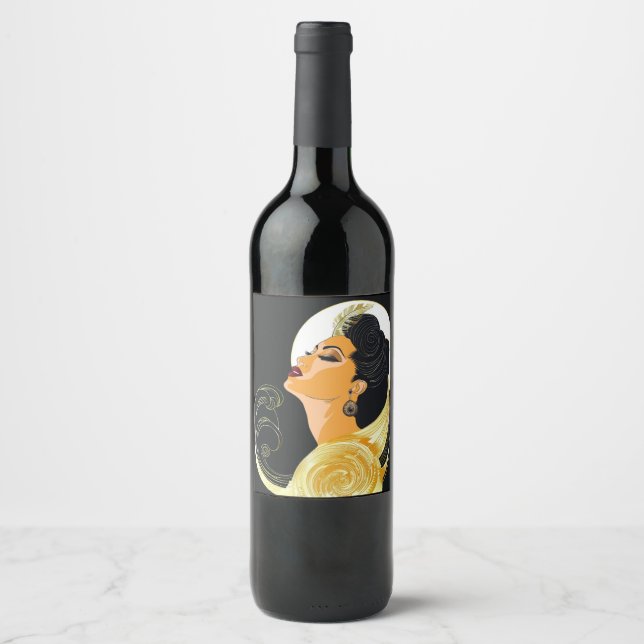 BEAUTY-KRAFT nr 6 Vinflaska Etikett (Framsida)