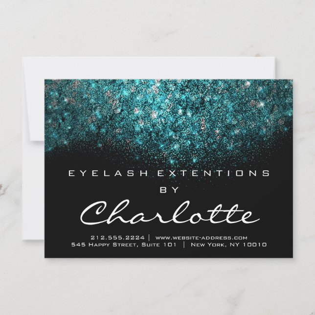 Beauty Lash Extension Eftervård Instruction Blue (Framsida)