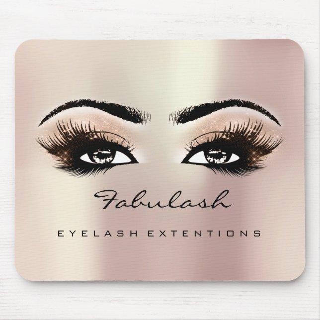 Beauty Lash Makeup rosa ros Glitter Musmatta (Framsidan)