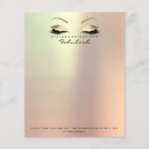Beauty Lash Makeup Stylist Eyebrows Guld Ro Flygblad