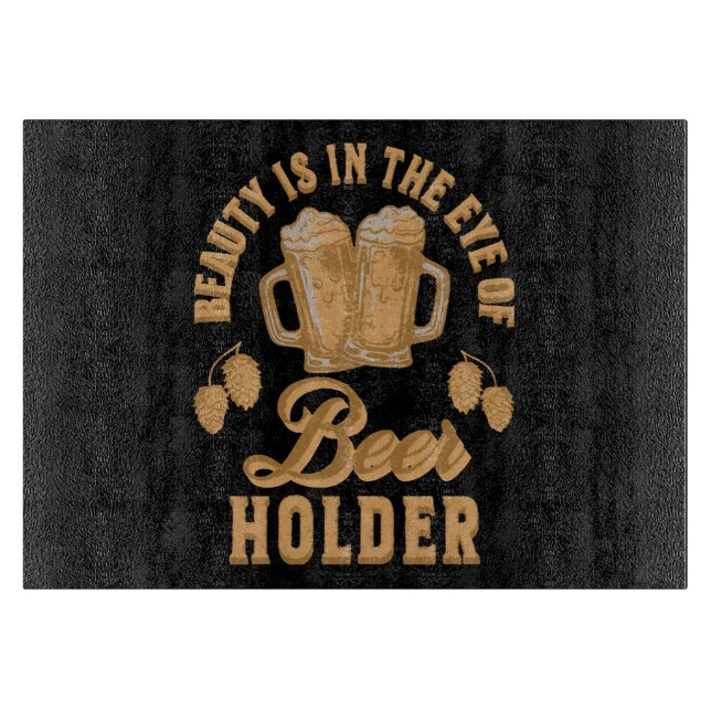 Beauty ligger i Öga i öl- och djurhållaren (Framsidan)